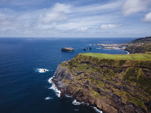 Vista Para Costa Atlântica San Miguel Ilhas Dos Açores Portugal — Fotografia de Stock