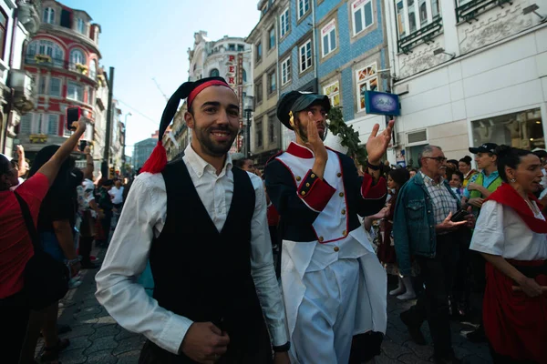 Porto Portugalsko Yul 2022 Během Tradiční Rusgas Konci Svátků Jana — Stock fotografie
