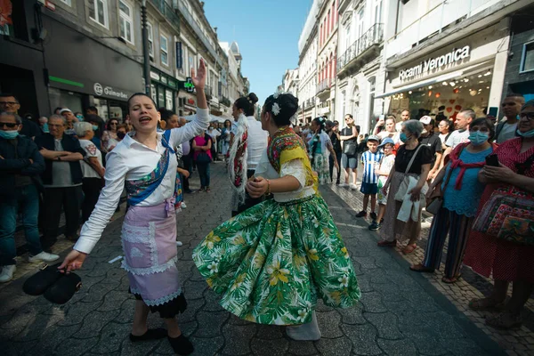 Porto Portugal Yul 2022 요한의 축제가 전통적 Rusgas 동안이다 가스데사오 — 스톡 사진