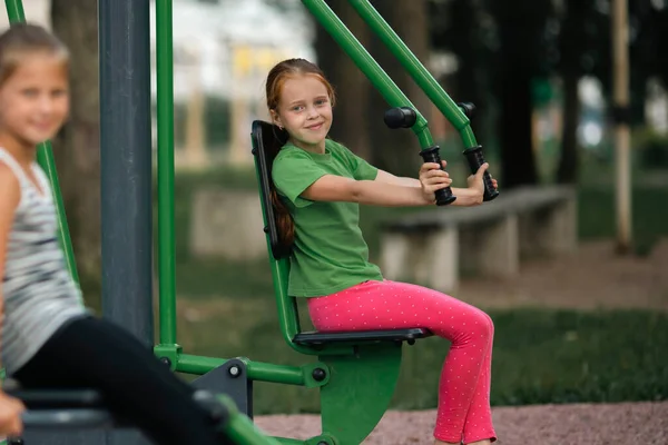 Portrait Teenage Girl Sports Street Trainers — Stok fotoğraf