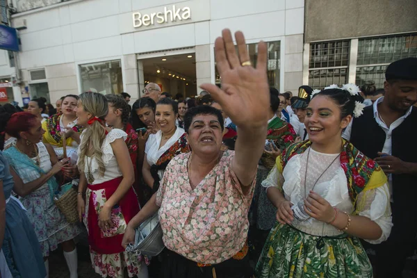 Porto Portugal Yul 2022 Tijdens Traditionele Rusgas Aan Het Einde — Stockfoto