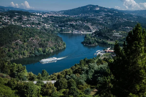 Utsikt Över Floden Och Bergen Dourodalen Portugal — Stockfoto