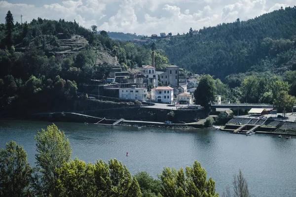 Blick Auf Den Strand Von Arnelas Linken Ufer Des Douro — Stockfoto