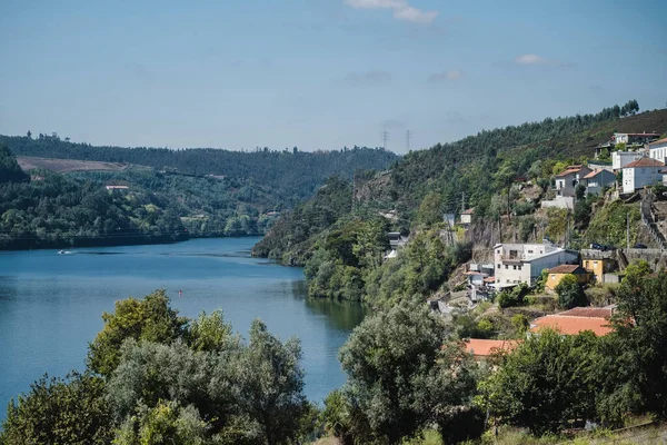 Utsikt Över Och Dourofloden Dourodalen Portugal — Stockfoto