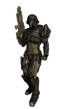 boşluk Deniz komando metal zırh