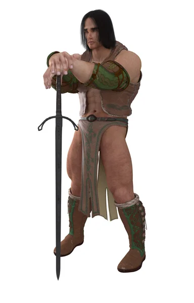 Fantasy Barbarian Warrior — Stockfoto