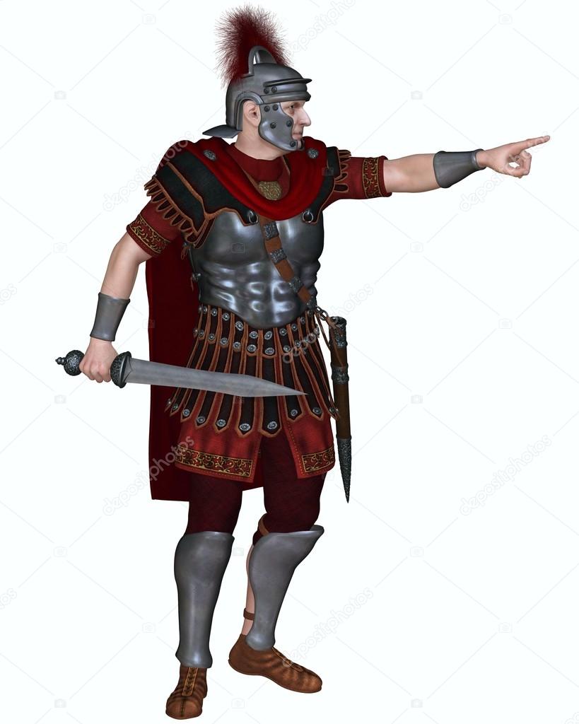 Roman Centurion Ordering an Attack