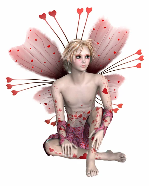 Valentine Fairy Boy — Stock Photo, Image