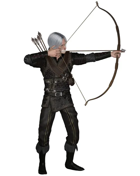 Gamla medeltida eller fantasy archer — Stockfoto