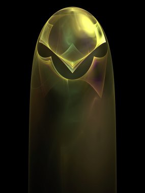 Ortaçağ dümen soyut fraktal tasarım