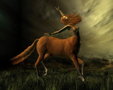 Centaur in the Storm clipart
