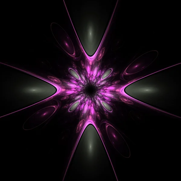 Projekt fioletowy fraktal streszczenie z tworzyw sztucznych — Zdjęcie stockowe