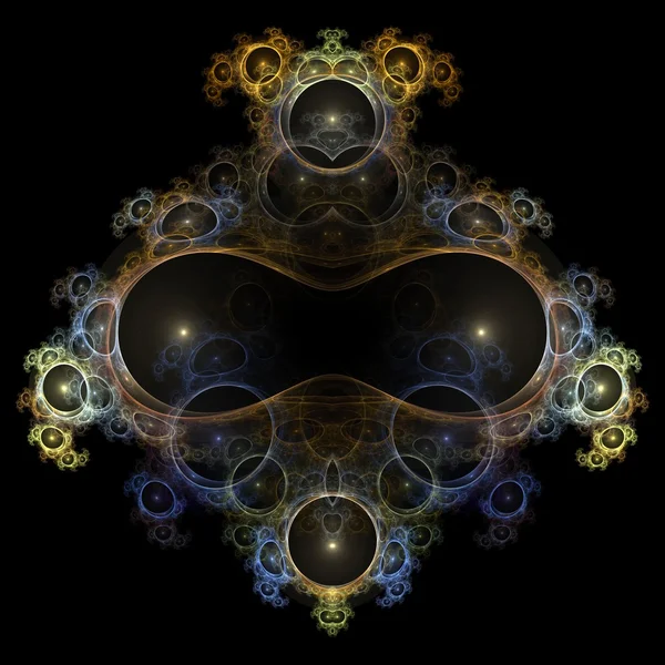 Bubble bril abstracte fractal ontwerp — Stockfoto