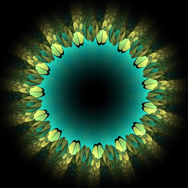 Petal fractal Bloemenrand — Stockfoto