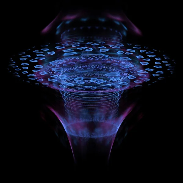 Абстрактный фрактальный дизайн червоточины — стоковое фото