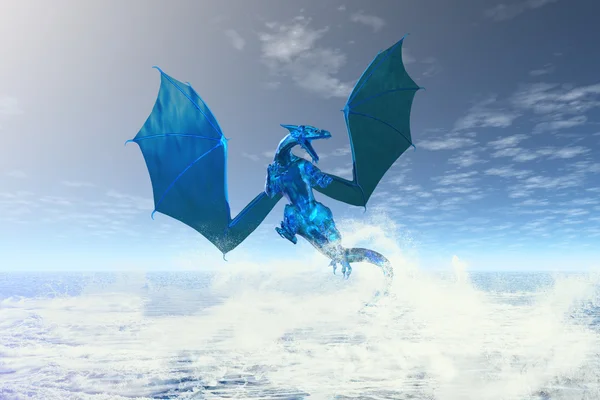 Elemental Water Dragon — Stock Photo, Image