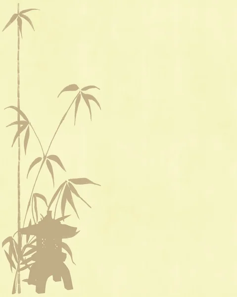 Bamboo and Japanese Lantern textured background paper — Stock Photo, Image