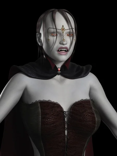 Porträt eines weiblichen Vampirs — Stockfoto