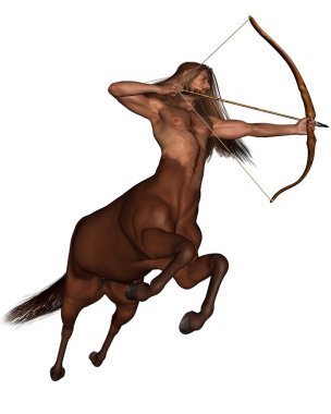 Sagittarius the archer - galloping clipart