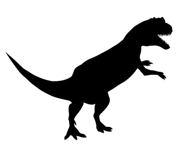 Динозавр Силуэт - Аллозавр — стоковое фото