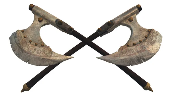 Fantasy Battle Axes — Stock Photo, Image