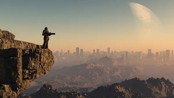 Space marine - yalnız gece nöbeti