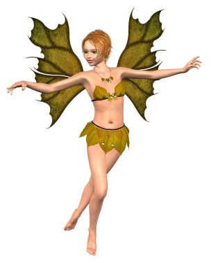 Autumn Leaf Fairy - dancing clipart