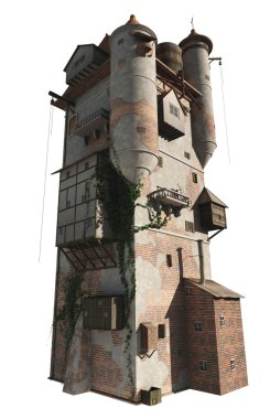 Ortaçağ veya büyücü 's kule, izole sürüm