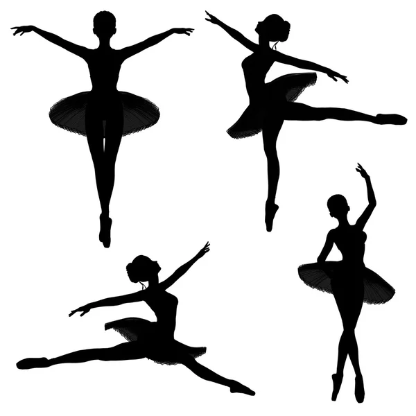 Balletttänzer Silhouetten - 2 — Stockfoto