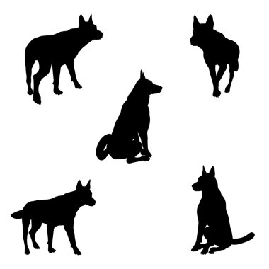 köpek silhouettes - 2