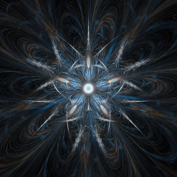 Blauwe ogen abstract fractal ontwerp — Stockfoto