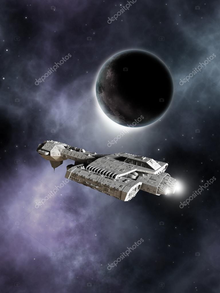 Dark World - Science Fiction Battle Cruiser by Algol Designs