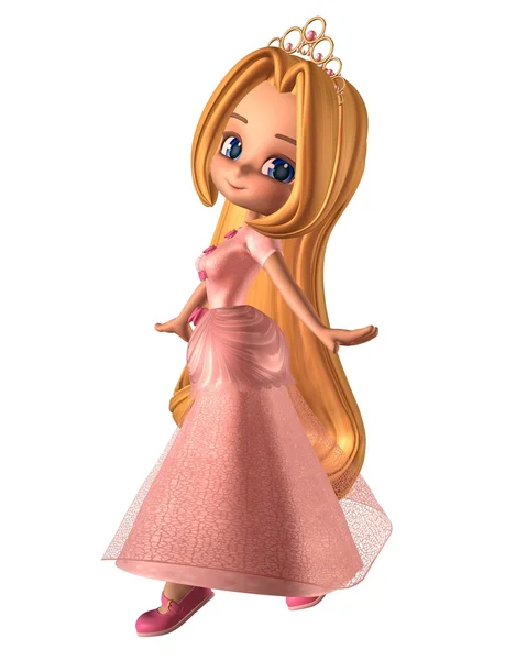 Princesa Toon rosa bonita — Fotografia de Stock
