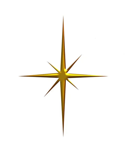 Shining Gold Star — Stock Photo, Image