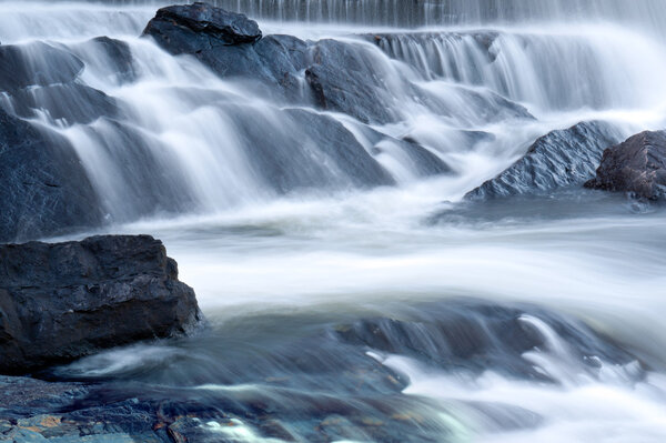 Water fall and rapids