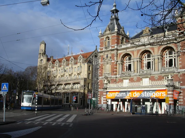 Nederland, amsterdam. ochtend uitzicht op de stad. maart, 2008. — Stockfoto