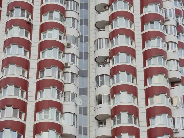 Modern architecture. A part of a high-rise apartment building. — Stock Photo, Image