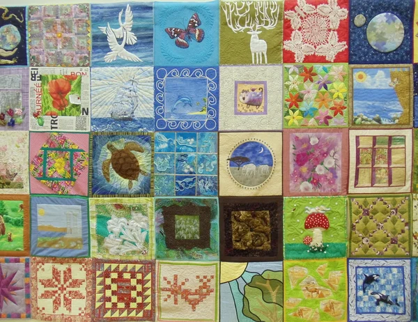 Quilt Fest-2013. Aberto Festival Internacional de Patchwork em Moscou. Abril de 2013 . — Fotografia de Stock