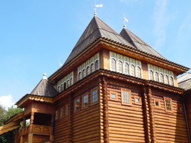 kolomenskoe, Moskova, Rus Çarı'nın ahşap Saray. Ağustos, 2013.