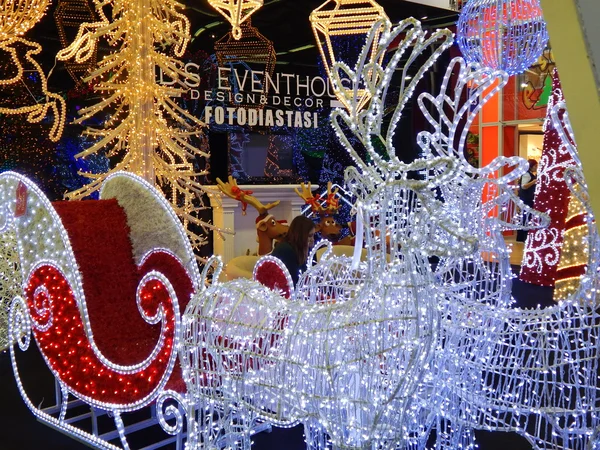 One of the stands at the exhibition "Chrisrmas Time - 2013". Moscow. September, 2013. — Stock Photo, Image