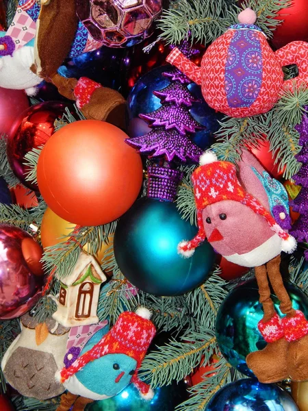 Рождественские игрушки фон . — стоковое фото