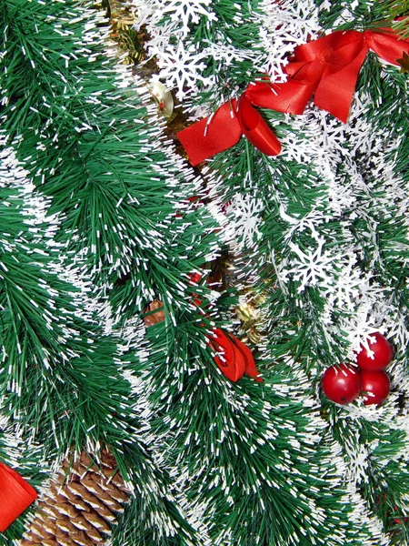 Christmas tinsel background — Stock Photo, Image