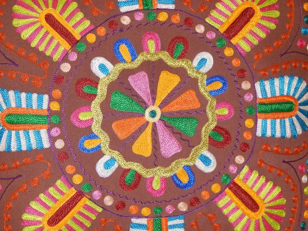 Arka plan. el sanatları. embroided kumaş. — Stok fotoğraf