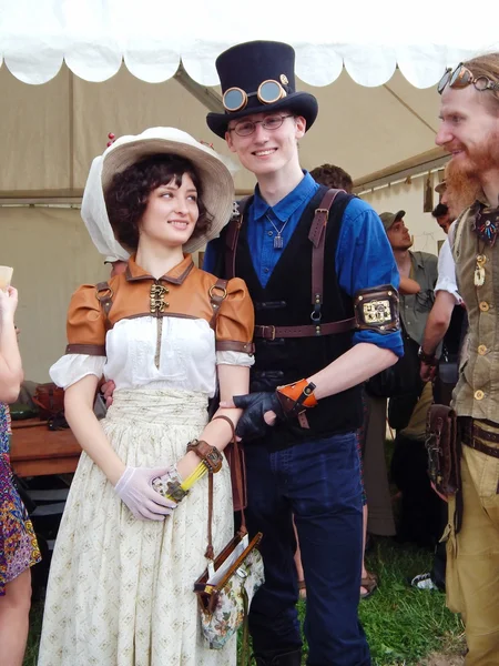 De vierde internationale historische festival "tijden en tijdperken 1914-2014", kolomenskoye, Moskou. 7 juni 2014. — Stockfoto