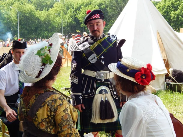 Das vierte internationale historische Festival "Zeiten und Epochen 1914-2014", Kolomenskoje, Moskau. 8. Juni 2014. — Stockfoto