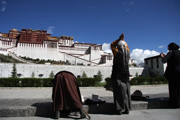 Tibet potala paleis — Stok fotoğraf