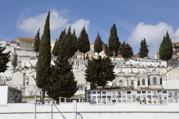 Vista del cementerio de Vila Franca de Xira, Portugal Imagen de stock