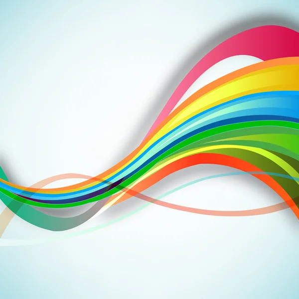 Abstracte kleurrijke golvende strepen — Stockfoto