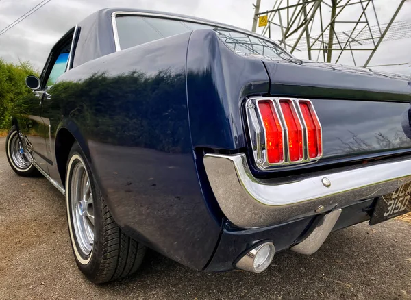 Vue Arrière Des Trois Quarts Superbe Coup État Mustang — Photo