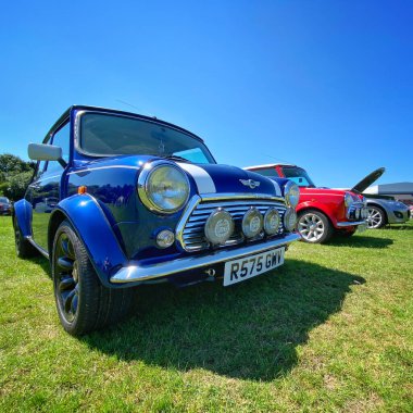 Mini Coopers at the 2021 Pontefract community day car show 